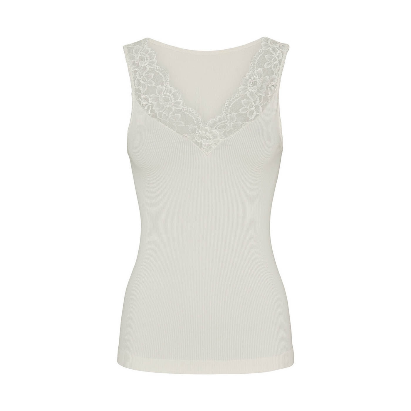 Tim & Simonsen Belen rib Top - Ivory