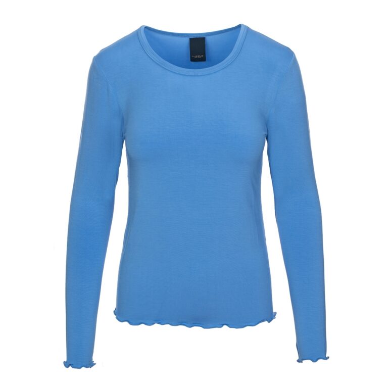 LUXZUZ Sigba Bambus T-Shirt Cashmere Blue