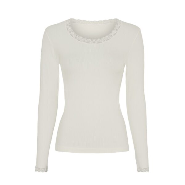 Tim & Simonsen Frida rib bluse - Ivory